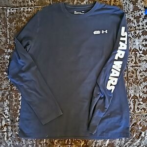 Mens UA Star Wars LS Tshirt  sz L